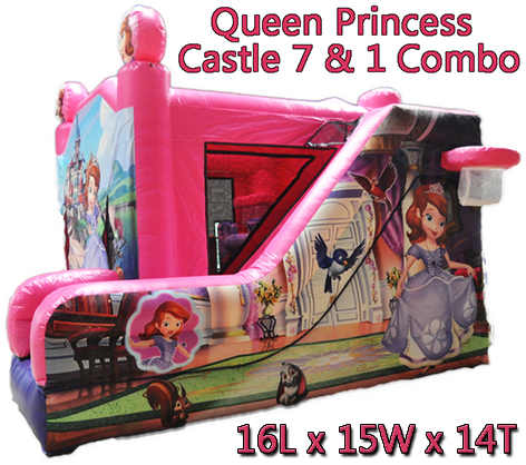 Princess Combo 7 & 1 Bounce House