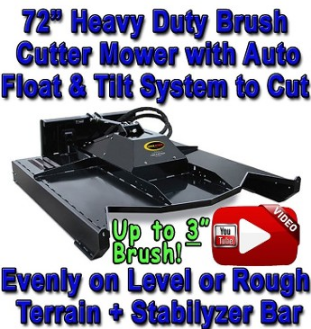 heavy duty 72 Brush Cutter for briers - saplings or just grass that is too tall for any regular mower or to make trails through the woods for deer or just walking paths